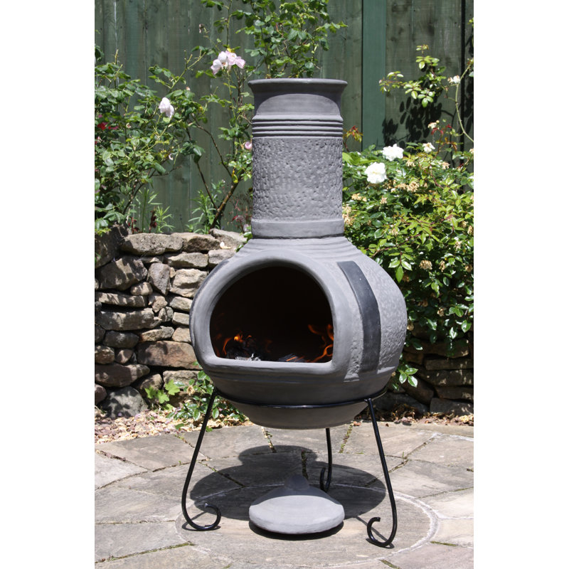 Gardeco Linea Xl Mexican Clay Wood Burning Chiminea & Reviews Wayfair.ca
